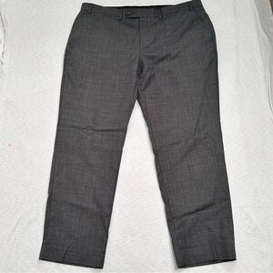 Classic Charcoal Gray Dress‎ Pants - Professional Straight-Leg Slacks